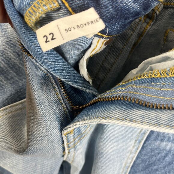 Pacsun 90’s Boyfriend Jeans Womens 22 Blue Straight Leg High Rise  22 x 32 - Picture 7 of 12